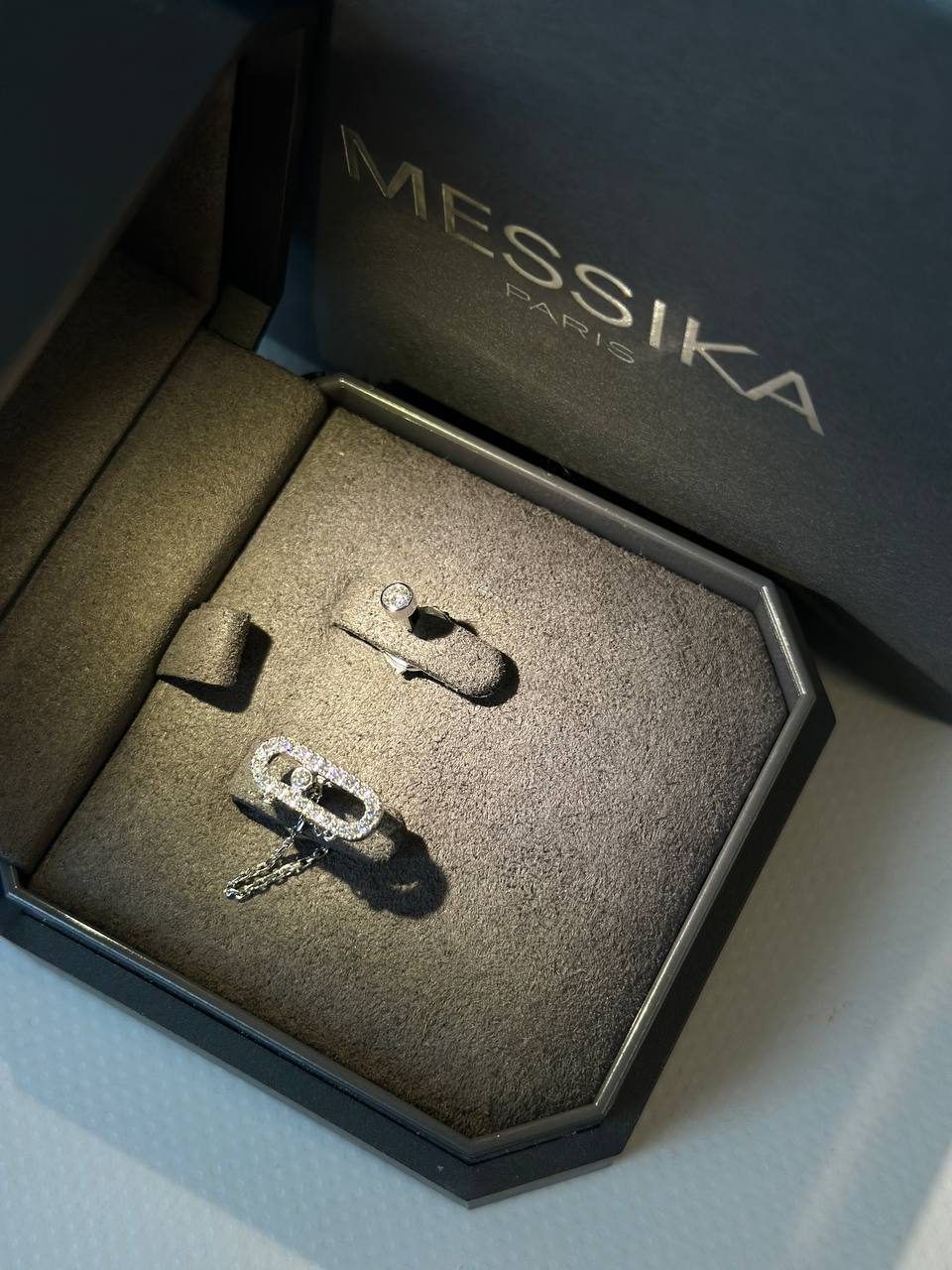 MESSIKA Сережки Move Uno Chain & Stud — фото 1